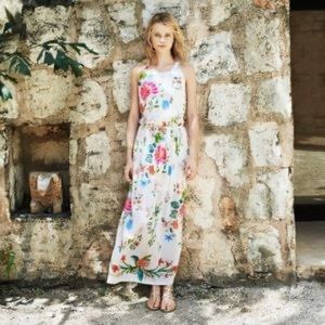 Club Monaco Chelsey Silk Maxi Dress